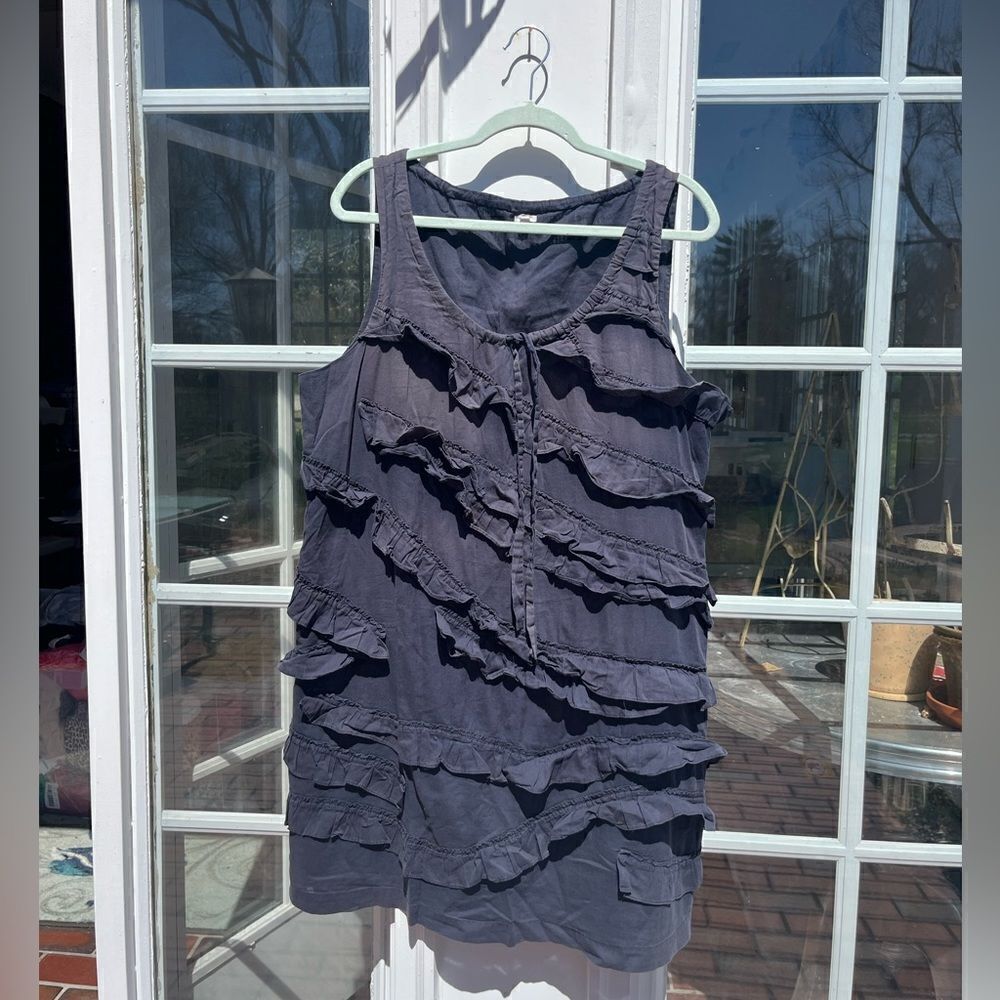 J Crew Ruffle Tank Dress